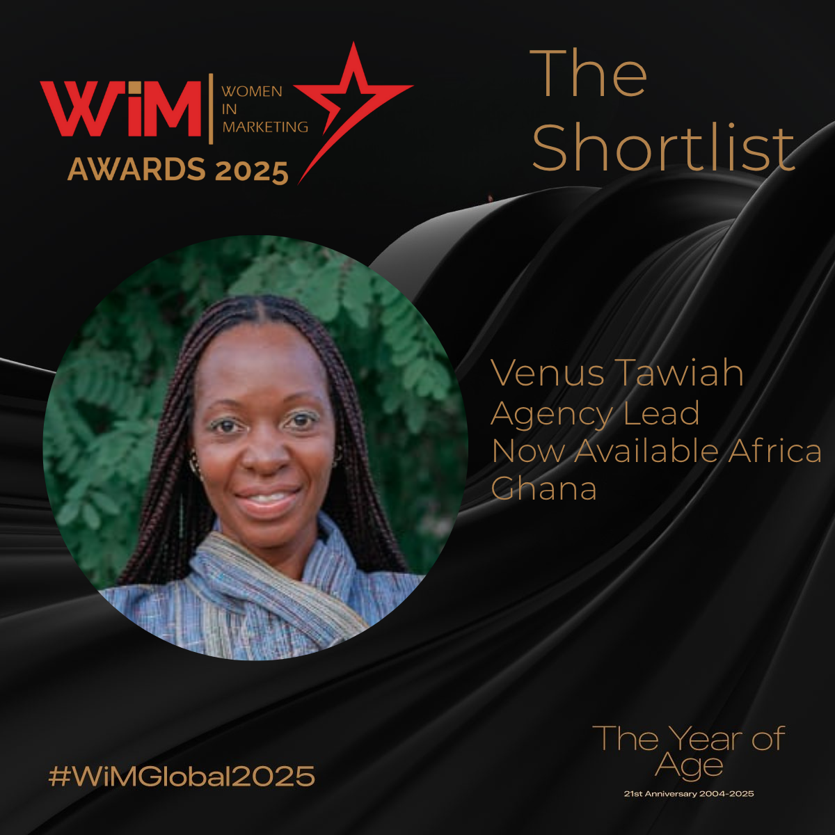 2025 Global WiM Awards Shortlist - Venus Tawiah