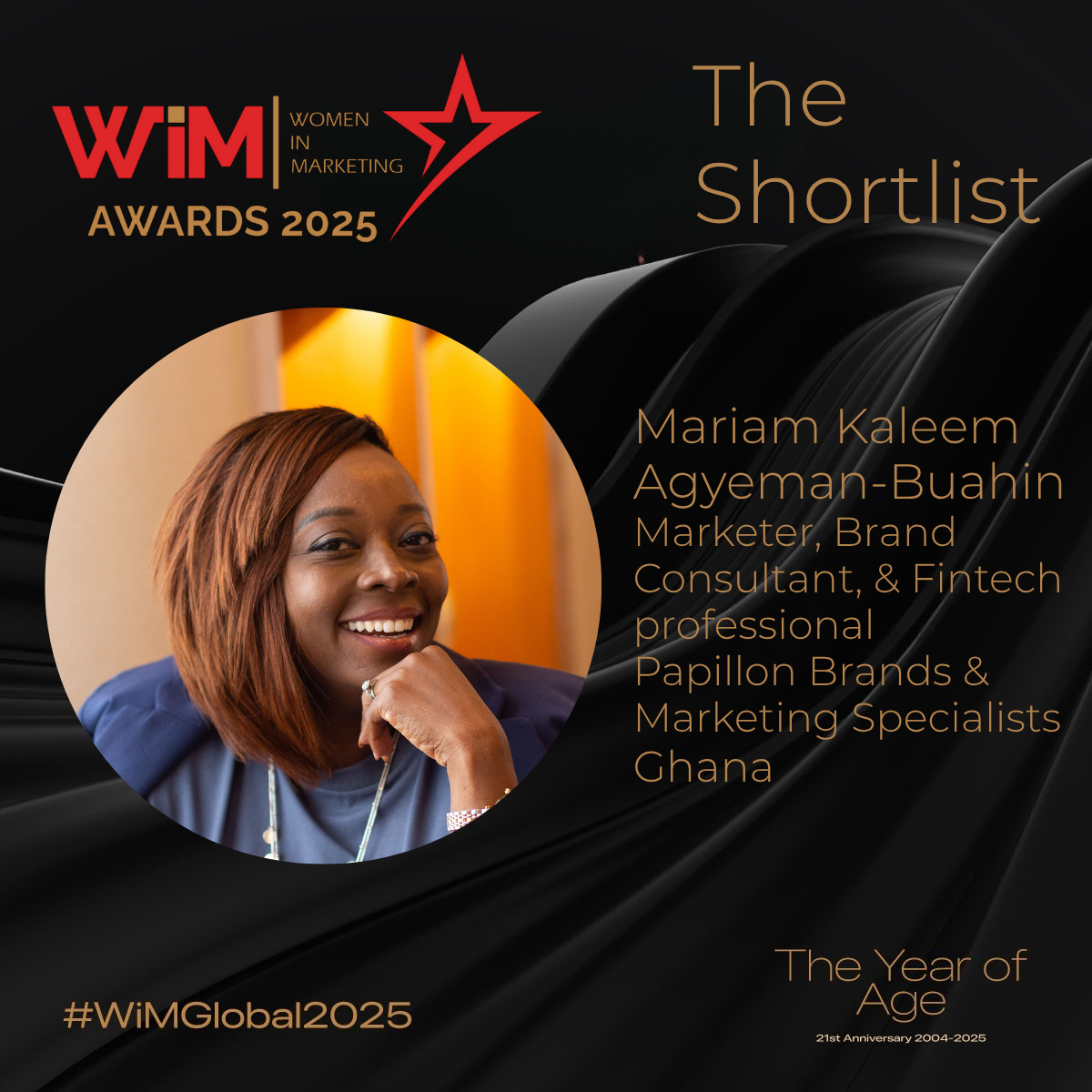 2025 Global WiM Awards Shortlist - Mariam K Agyeman-Buahin