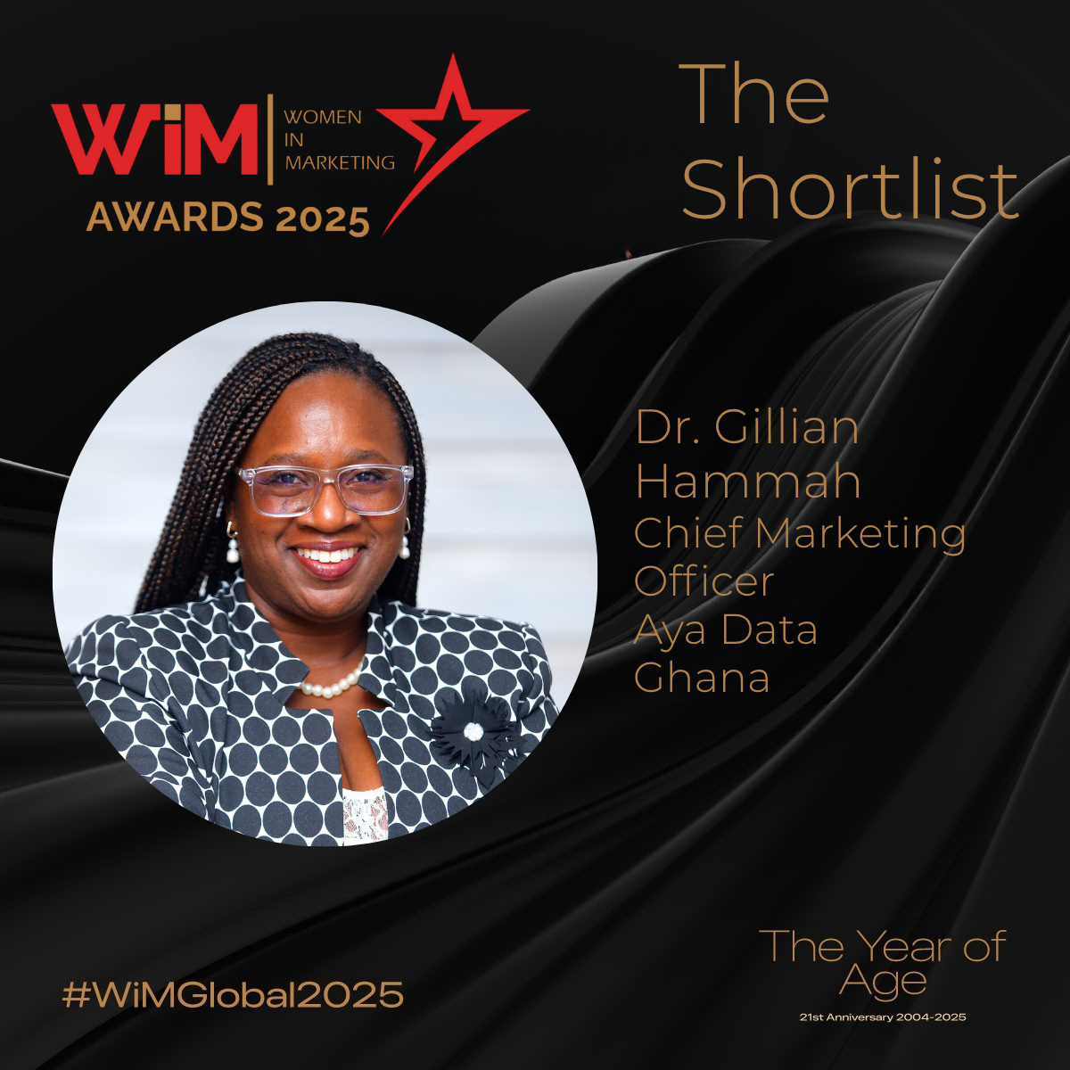 2025 Global WiM Awards Shortlist - Dr Gillian Hammah